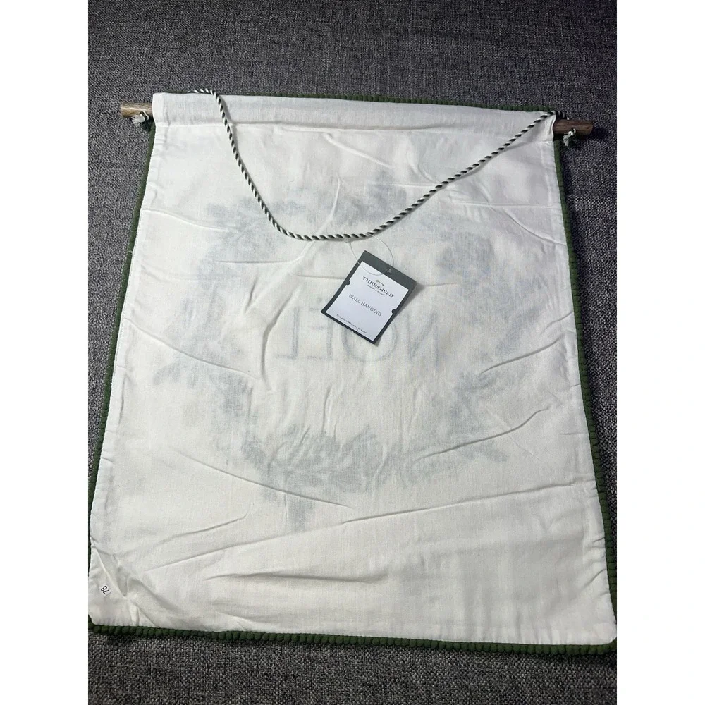Threshold Noel‎ Embroidered  Christmas Hanging Sign New 16